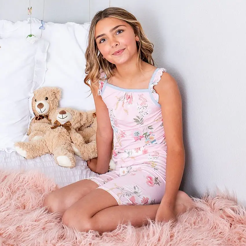 Ditzy Floral Flutter Tank & Shorts