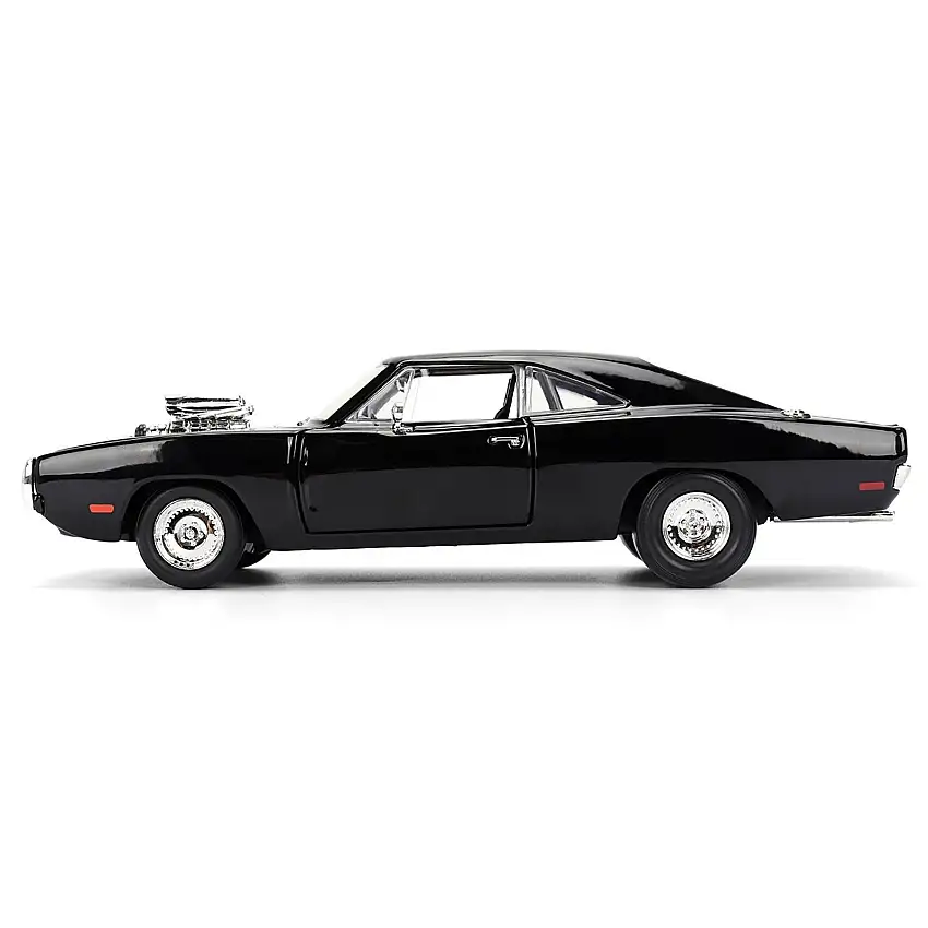 Dom's 1970 Dodge Charger R/T Black "F9" (2021) Movie "Fast & Furious" Series 1/24 Diecast Model Car by Jada