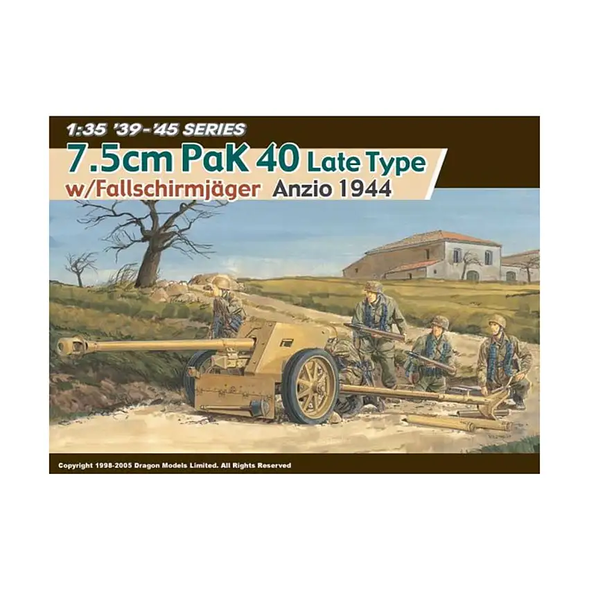 7.5cm PAK 40 w/Fallschirmjager Gun Crew