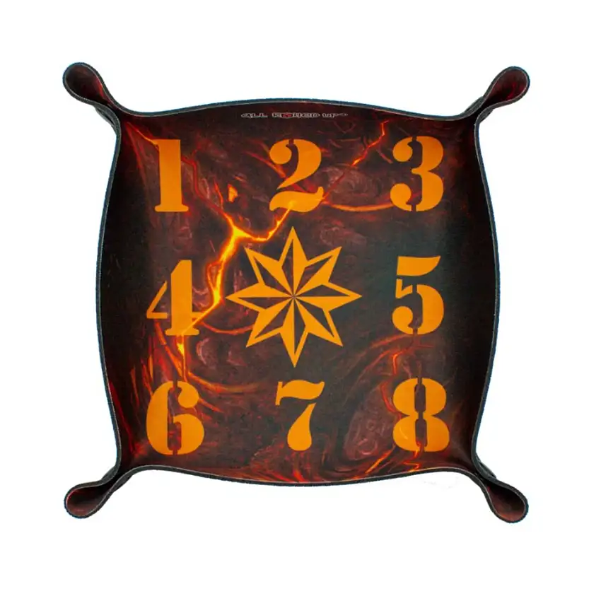 8 Directional Scatter Lava Folding Square Dice Tray