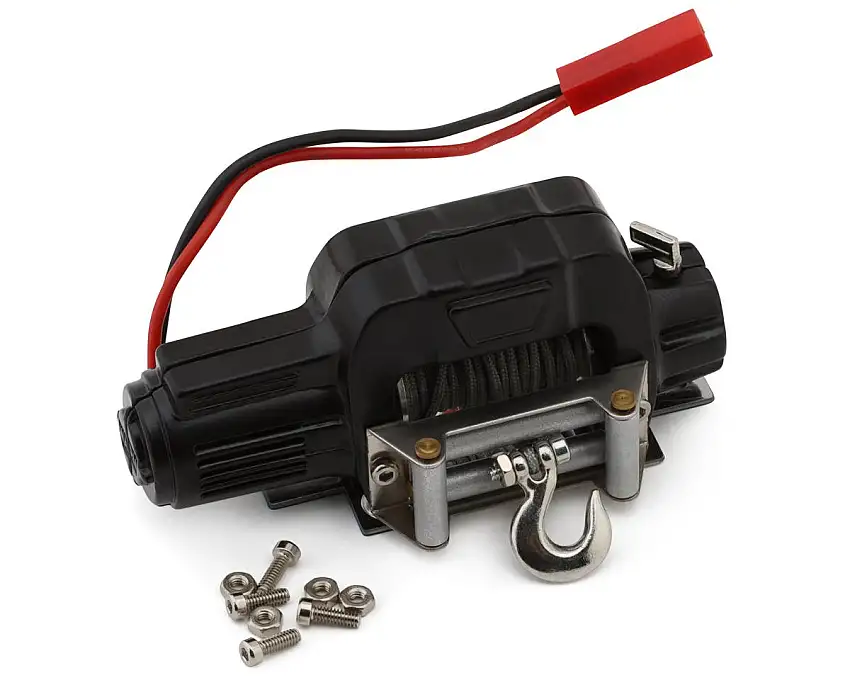 Hobby Details 1/10 Aluminum Rock Crawler Winch (6-11.1V) w/Nylon Winch Wire & JST Plug