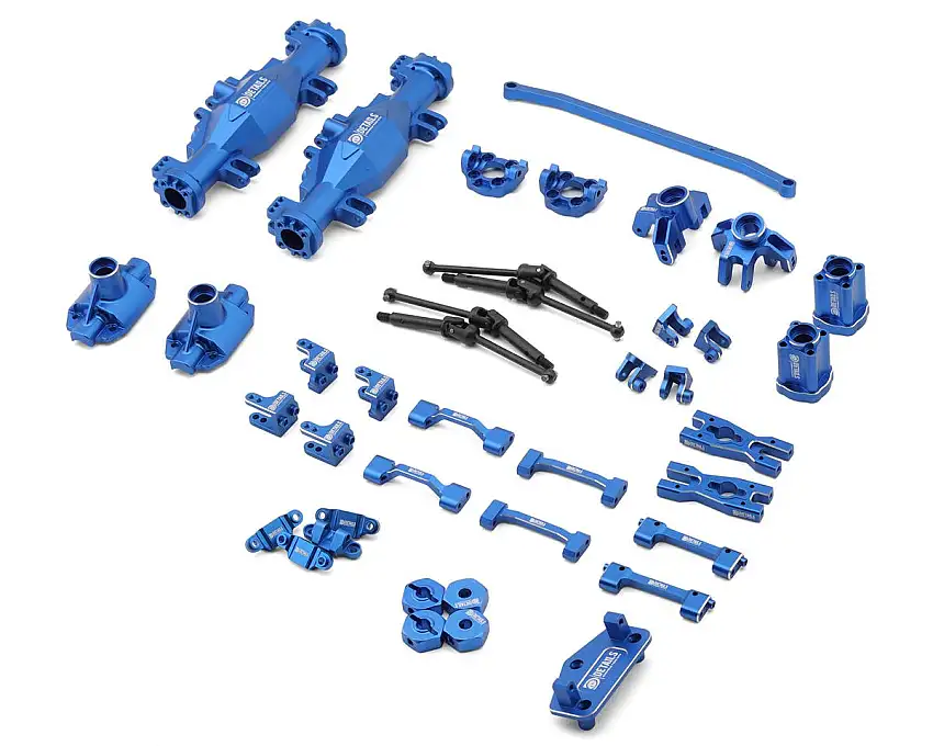 Hobby Details Losi Mini LMT Aluminum & Steel Upgrade Combo Set (Blue)