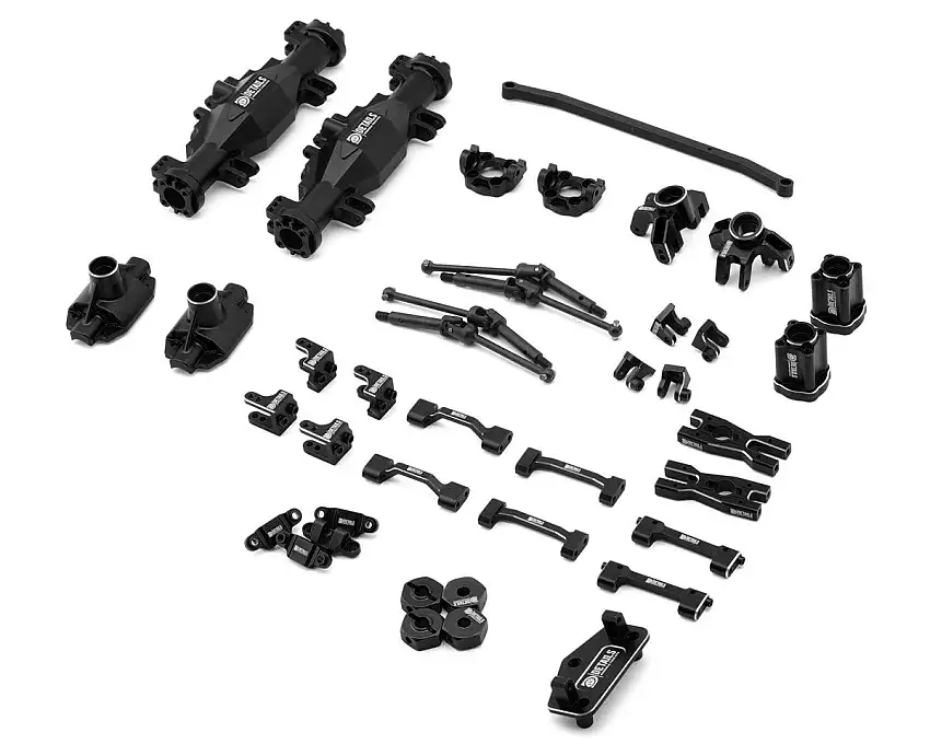 Hobby Details Losi Mini LMT Aluminum & Steel Upgrade Combo Set (Black)