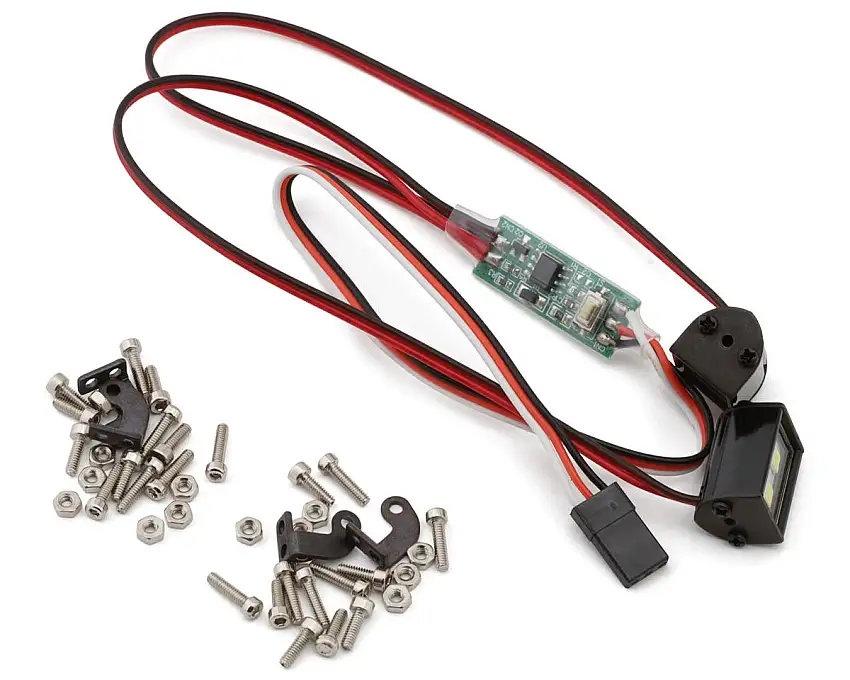 Hobby Details Double Row LED Spot Lights (White) (2) (6-8.4V) w/L-Mounts