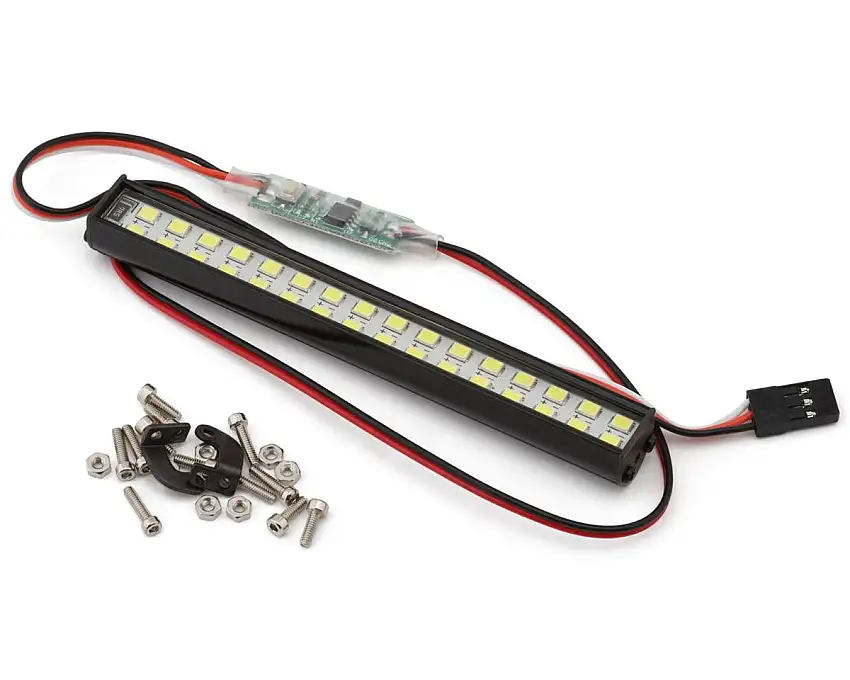 Hobby Details Double Row LED Roof Light Bar (White) (102mm) (6-8.4V) w/L-Mount