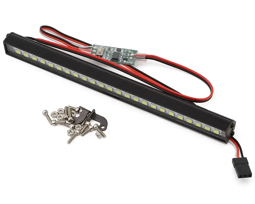 Hobby Details Double Row LED Roof Light Bar (White) (146mm) (6-8.4V) w/L-Mount