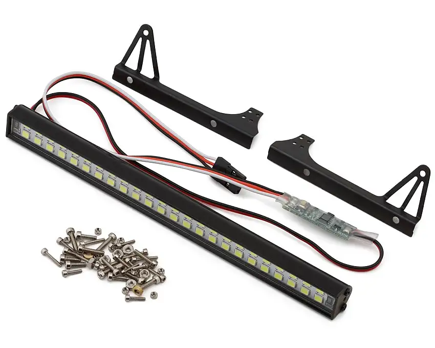 Hobby Details Double Row LED Roof Light Bar (White) (146mm) (6-8.4V) w/J-Mount