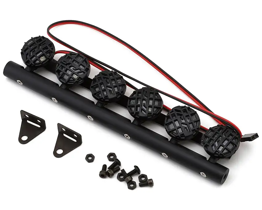 Hobby Details Round IPF LED Light Roof Bar (White) (6-8.4V) (150mm) w/L-Mounts