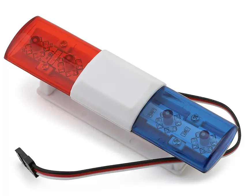 Hobby Details 1/10 Oval Police LED Light Flasher Bar (6-8.4V) (98mm) (7 Modes)