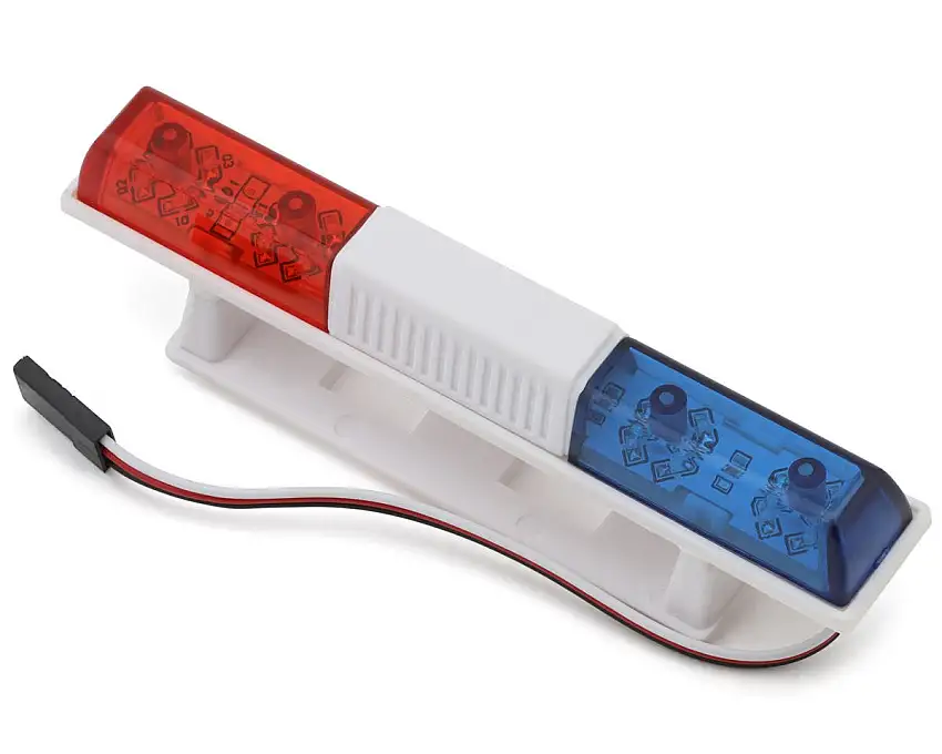 Hobby Details 1/10 Square Police LED Light Flasher Bar (6-8.4V) (98mm) (7 Modes)