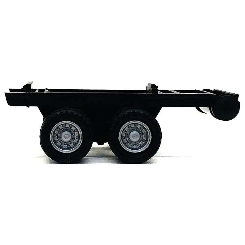 Dual Axle Trailer Chassis 1/87 (HO) Plastic Model by Promotex