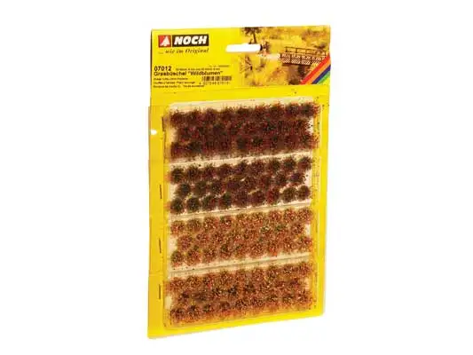 Noch 7012 All Scale Grass Tufts -- Wildflowers 52 1/4" 6mm and 52 3/8" Fiber