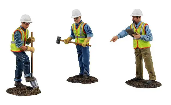 First Gear 90-0481 1/50 Scale Construction Figures 3-Piece Set Worker Digging