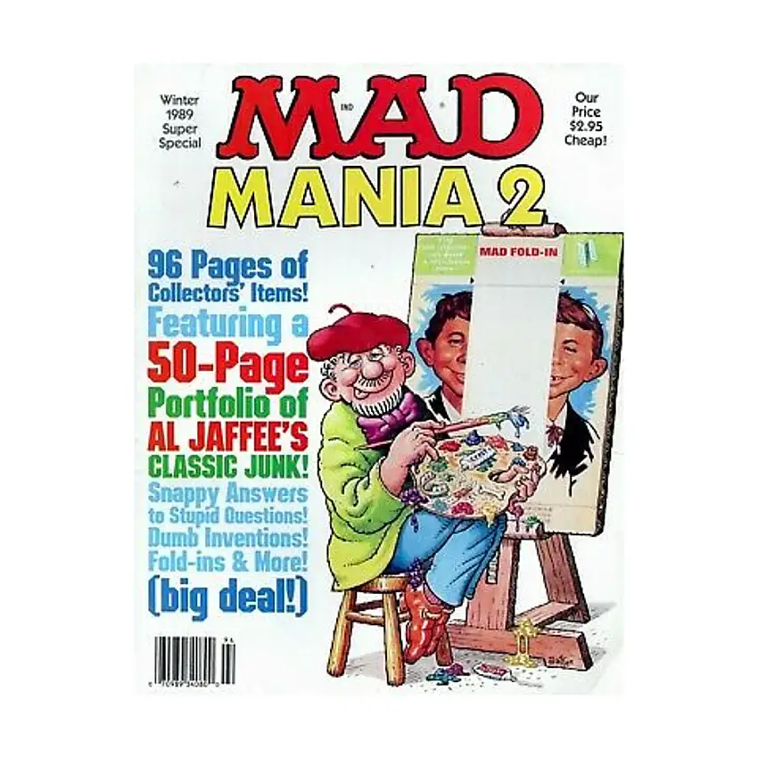 Winter 1989 Super Special, "Lame Brain Games Department, Hokey-Pocus Department, Licking the Problem Department"