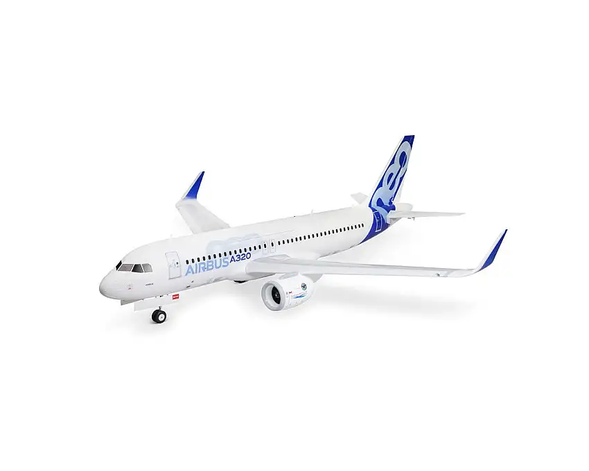 E-flite Airbus A320neo Twin 64mm EDF BNF Basic Electric Jet Airplane (1521mm) w/AS3X+ & SAFE Select
