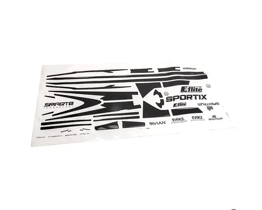 E-flite Sportix 1.1m Decal Sheet