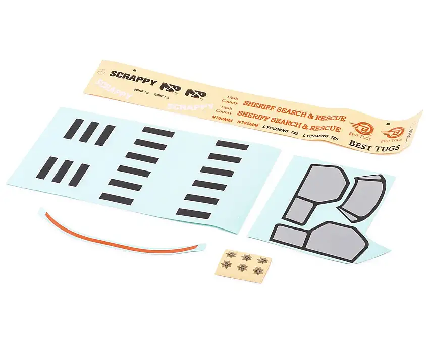 E-flite Micro Scrappy 800 Decal Sheet