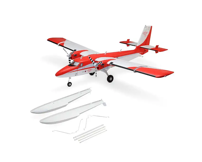 E-flite DHC-6 Twin Otter 1.4m BNF Basic Electric Airplane (1450mm) w/Floats, AS3X+ & SAFE Select