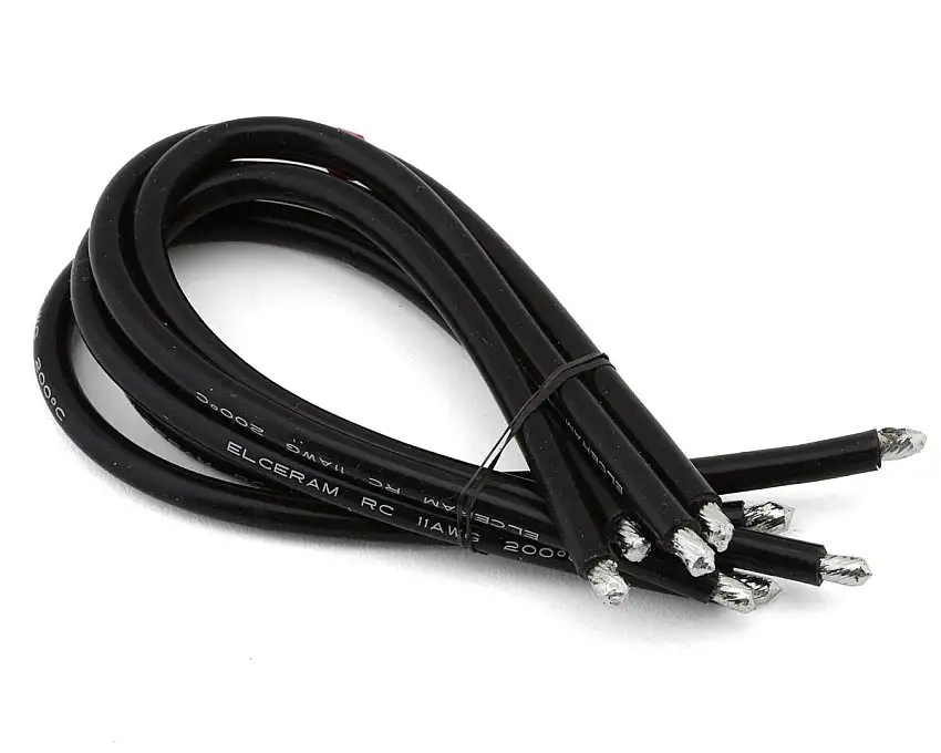 Elceram Oxide Silicone Wire (9") (11AWG)