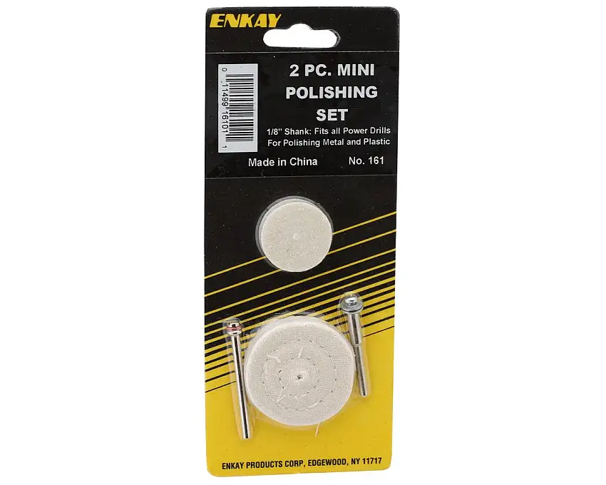 Enkay Miniature Buffing & Polishing Wheel Set (2) w/Mandrels