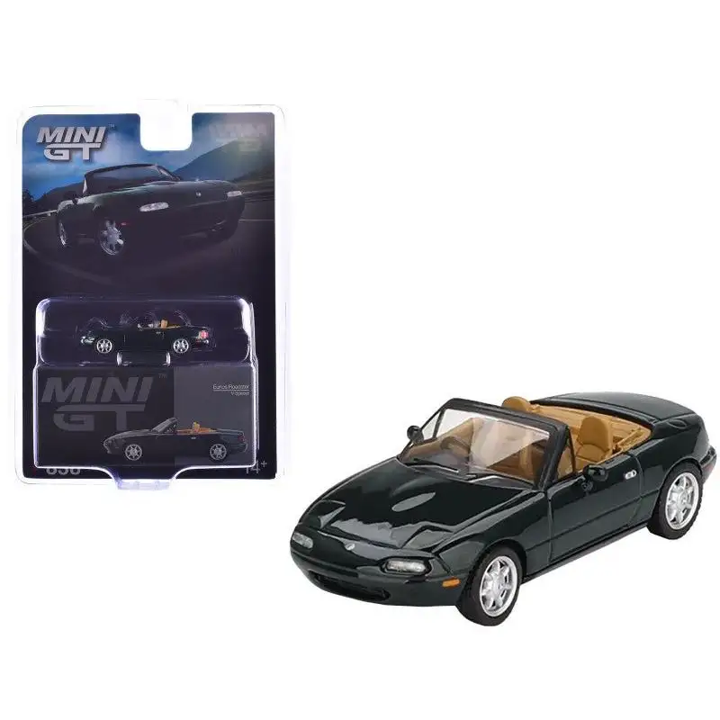 Eunos Roadster V-Special RHD (Right Hand Drive) Dark Green Limited Edition 1/64 Diecast Model Car by Mini GT