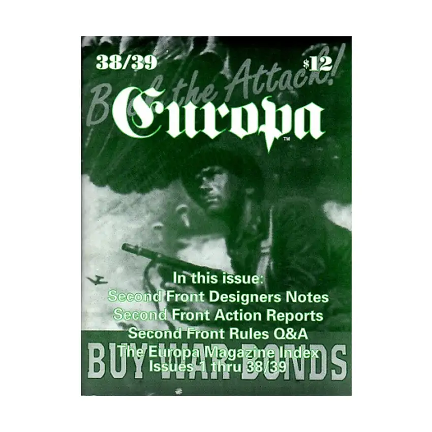 #38/39 "Second Front, Europa Index for Issues #1-39"