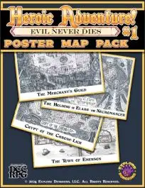 EXD1201M Explore Dungeons Heroic Adventure!: #1 - Evil Never Dies Poster Map Pack (DCC RPG)