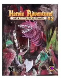 EXD1202DA Explore Dungeons Heroic Adventure!: #2 - Vault of the Murderworm Deluxe Edition (Alt Cover) (DCC RPG)