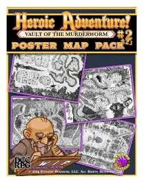 EXD1202M Explore Dungeons Heroic Adventure!: #2 - Vault of the Murderworm Poster Map Pack (DCC RPG)