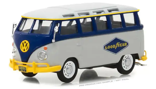 Greenlight 87010-F 1/43 Scale Goodyear Tires - Volkswagen Type 2 T1 Samba