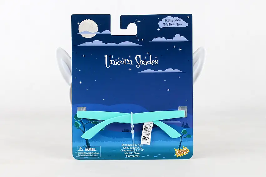 Sunstaches SG2872 Sunstaches Pink Hair Unicorn Big Eyes