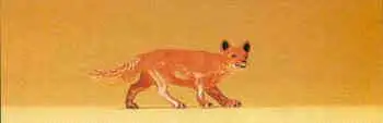 Preiser 47714 1/25 Scale Wild Animal Figures Hunting Fox w/Head Turned