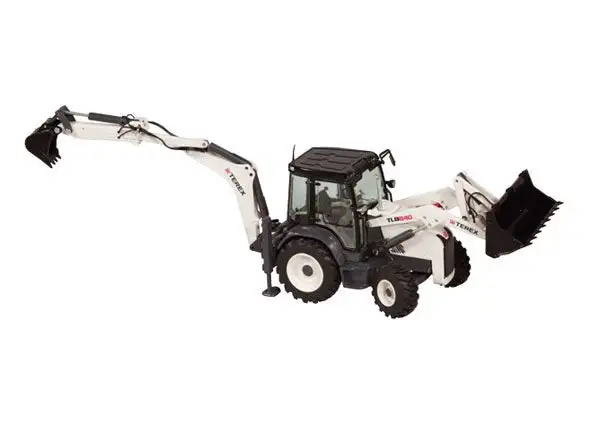 NZG 867 1/50 Scale Terex Tlb840 Sideshift Backhoe Loader
