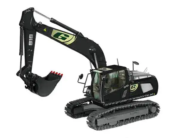 NZG 685-19 1/50 Scale Gruber Transporte - Liebherr R916 Advanced Tracked Excavator