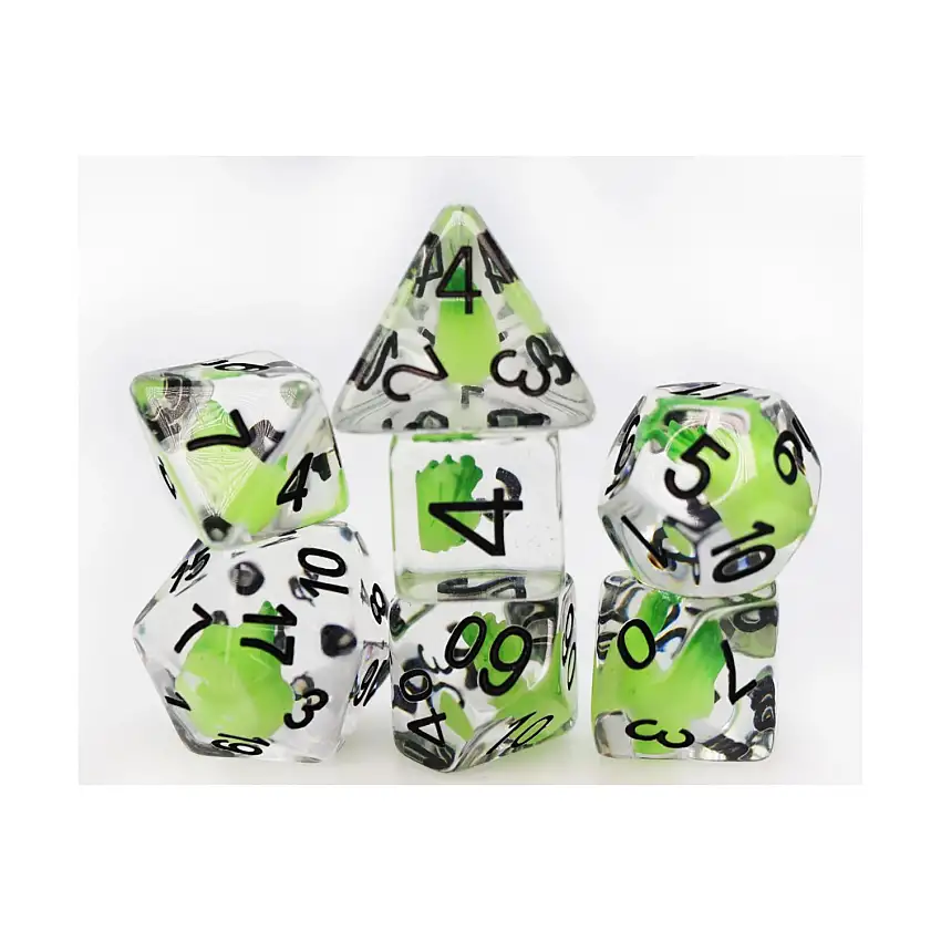 Poly Set - Acquisitions Inc Green Flame w/Black (7)