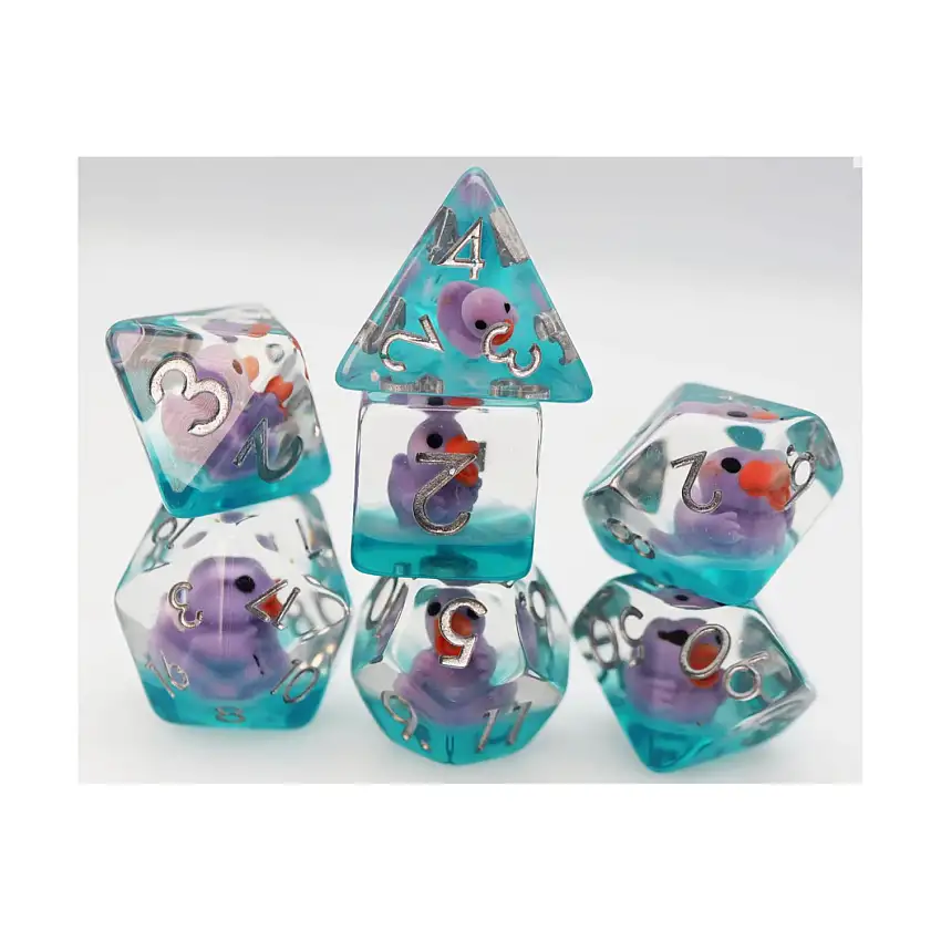 Poly Set - Lovely Duck w/Silver (7)