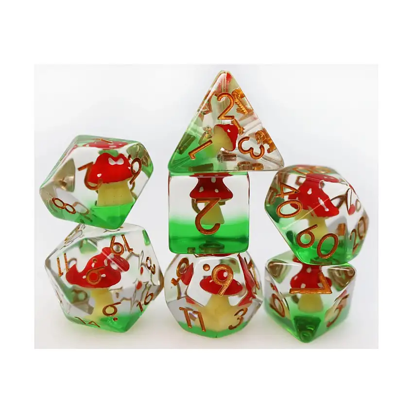 Poly Set - Fairy Ring w/Gold (7)