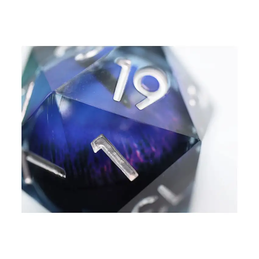 35mm Moving Eye d20 - Purple Cyclops Eye