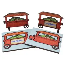 FBGCUSTOMTOKENROBOT Foam Brain Games Cabbage Cart Token (36)
