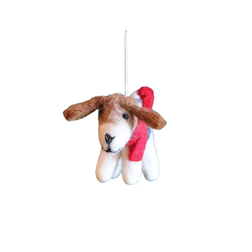 Felt Ornament - Jack Russell Dog