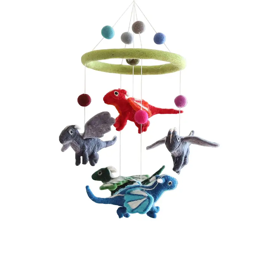 Felt Dragon Baby Mobile