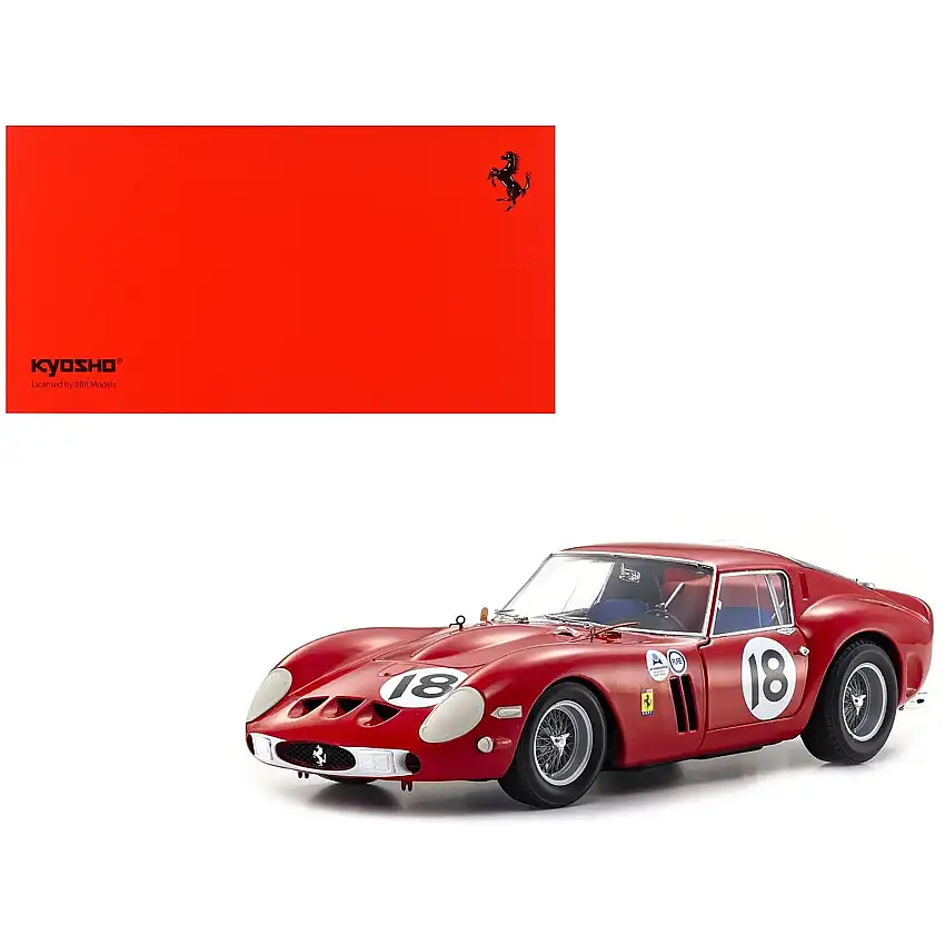 Ferrari 250 GTO #18 Pedro Rodriguez Winner "Daytona 3 Hours" (1963) 1/18 Diecast Model Car by Kyosho