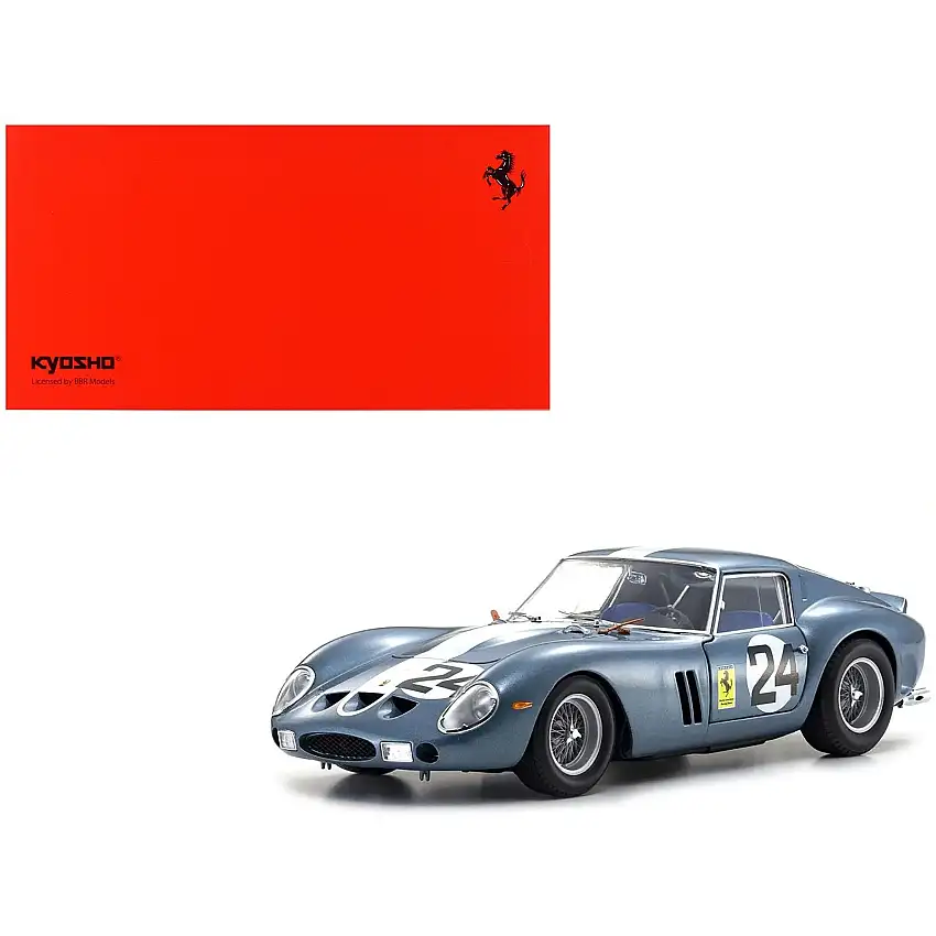 Ferrari 250 GTO #24 Phil Hill - Olivier Gendebien 2nd Place "Sebring 12 Hours" (1962) 1/18 Diecast Model Car by Kyosho