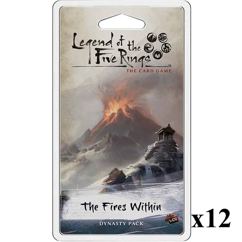 Legend of the Five Rings LCG: The Fires Within Dynasty Pack CASE (12)