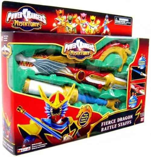 Power Rangers Mystic Force Fierce Dragon Battle Staffs Roleplay Toy [Damaged Package]