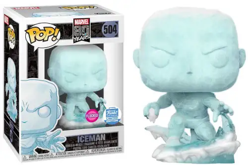 Funko POP! Marvel Iceman Exclusive Vinyl Figure #504 [Flocked]
