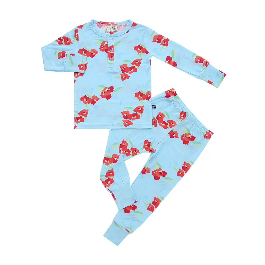 Amalfi Coast Red Flower Two-piece Set