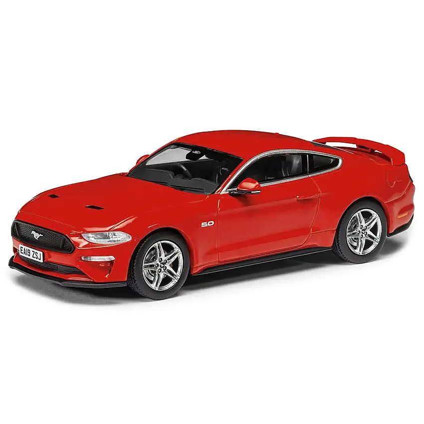 Ford Mustang Mk6 GT Fastback 5.0 RHD (Right Hand Drive) Race Red "Vanguards" Series 1/43 Diecast Model Car by Corgi