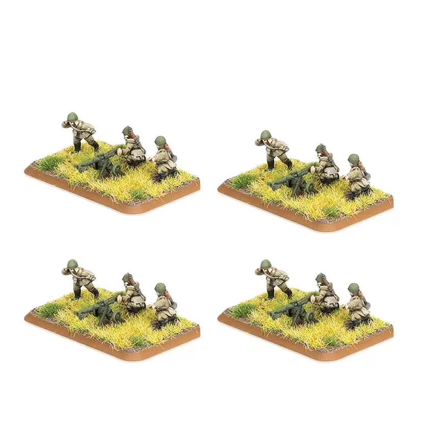 Flames of War: Soviet - 82mm B-10 Recoilless Rifle (4) (Last Chance)