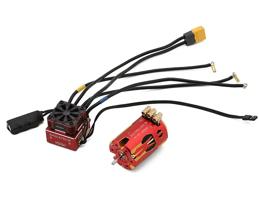 Furitek VoltEagle 1/10 Drift Brushless Sensored Combo for Traxxas 4-Tec Drift (Red Edition)